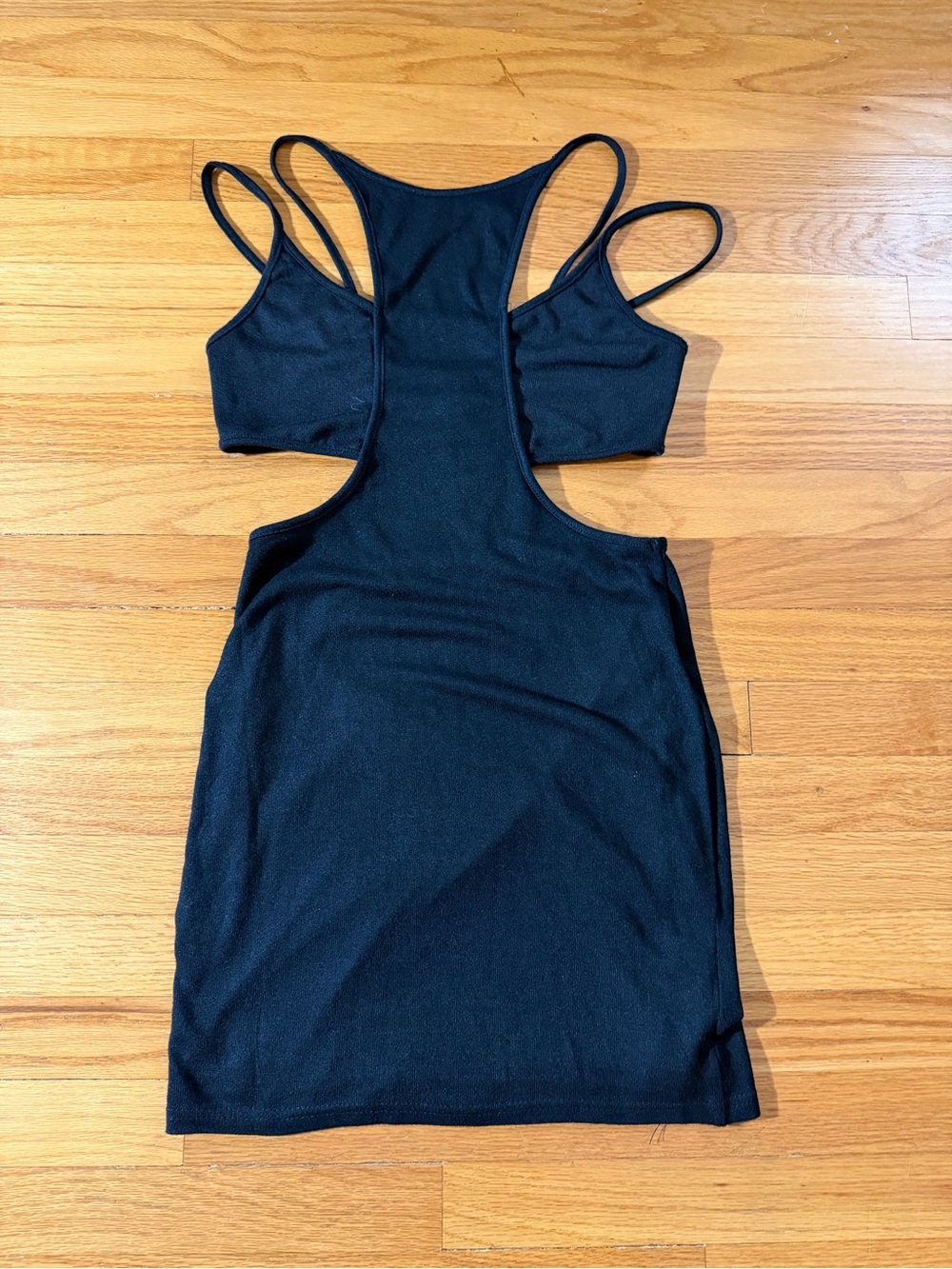 Princess Polly Black Cutout Tank Dress